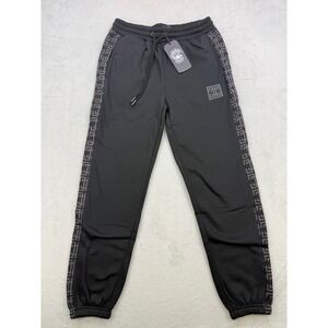 Crooks and Castles Pants Mens 2XL Black Jogger Sweatpants Geometric